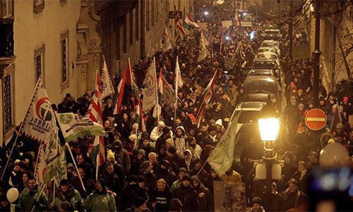 Protestas en Hungría contra “ley de la esclavitud”